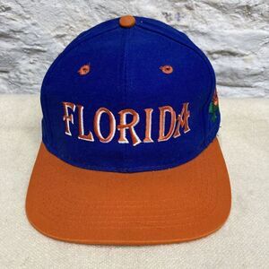 Vtg University of Florida Gators Embroidered Fitted Hat 6 7/8 Signatures 90s